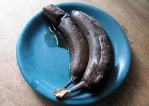 frozen ripe bananas thawed out